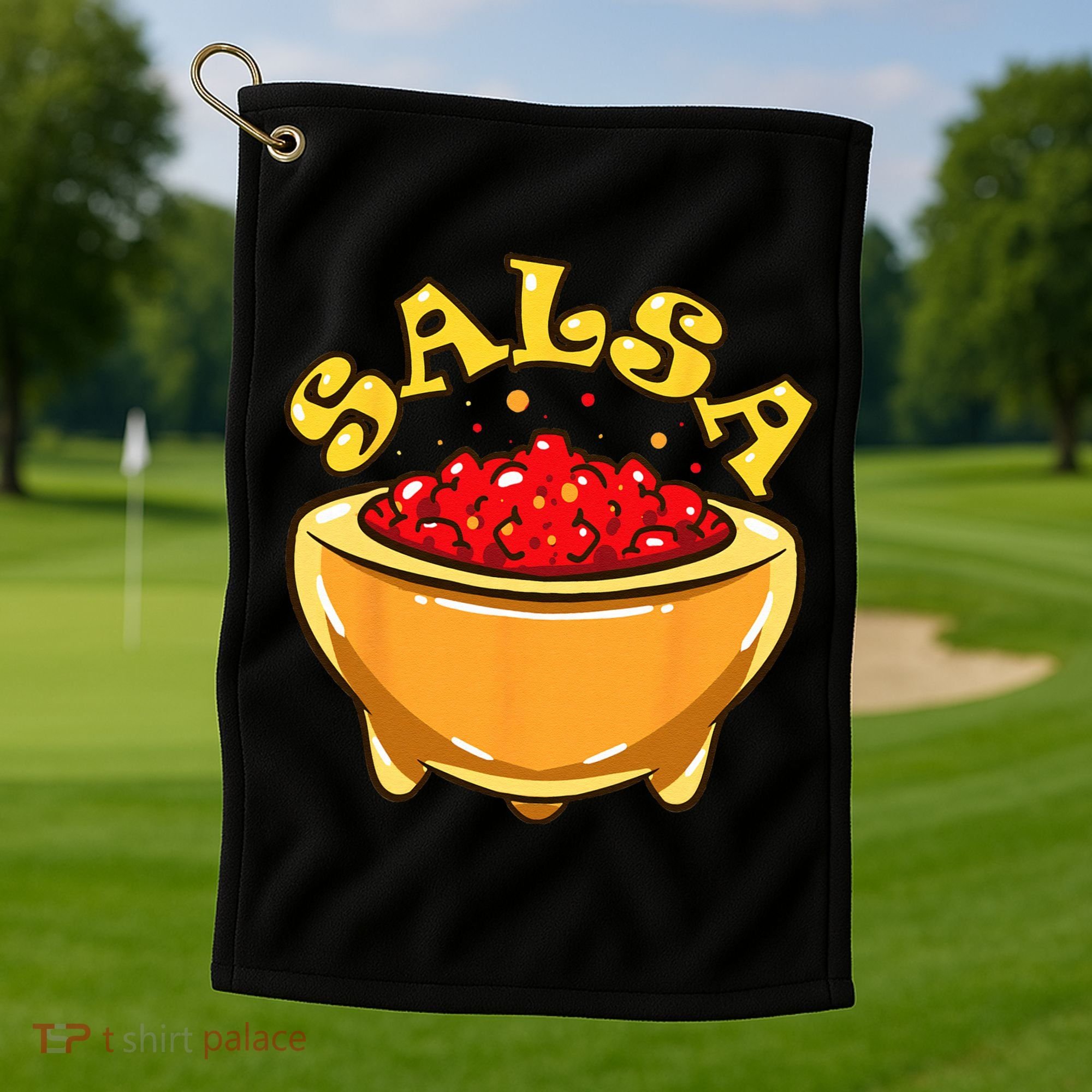 Tortilla Chips And Salsa Funny Matching Halloween Costumes Golf Towel