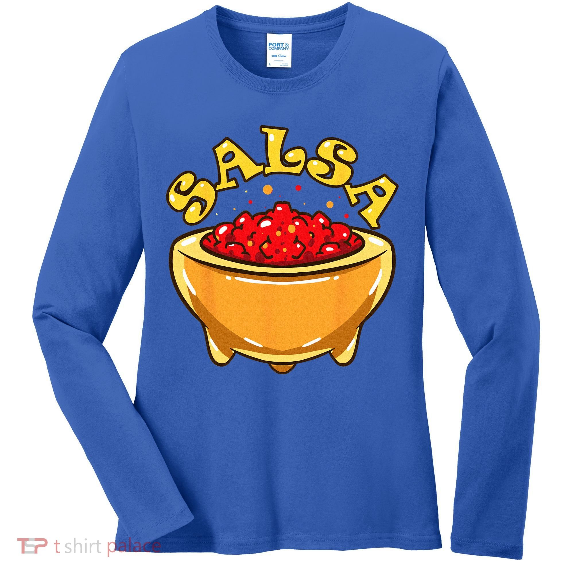 Tortilla Chips And Salsa Funny Matching Halloween Costumes Women's Long Sleeve Shirt