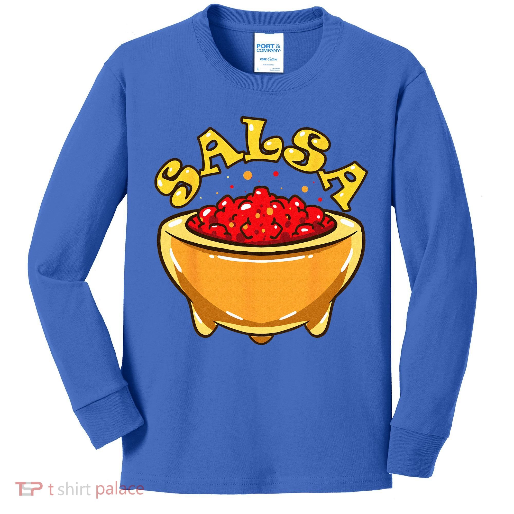 Tortilla Chips And Salsa Funny Matching Halloween Costumes Kids Long Sleeve Shirt