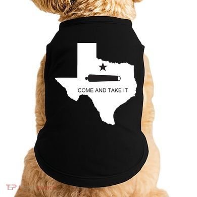 Texas Come And Take It Flag Canon 1836 State Doggie Tank