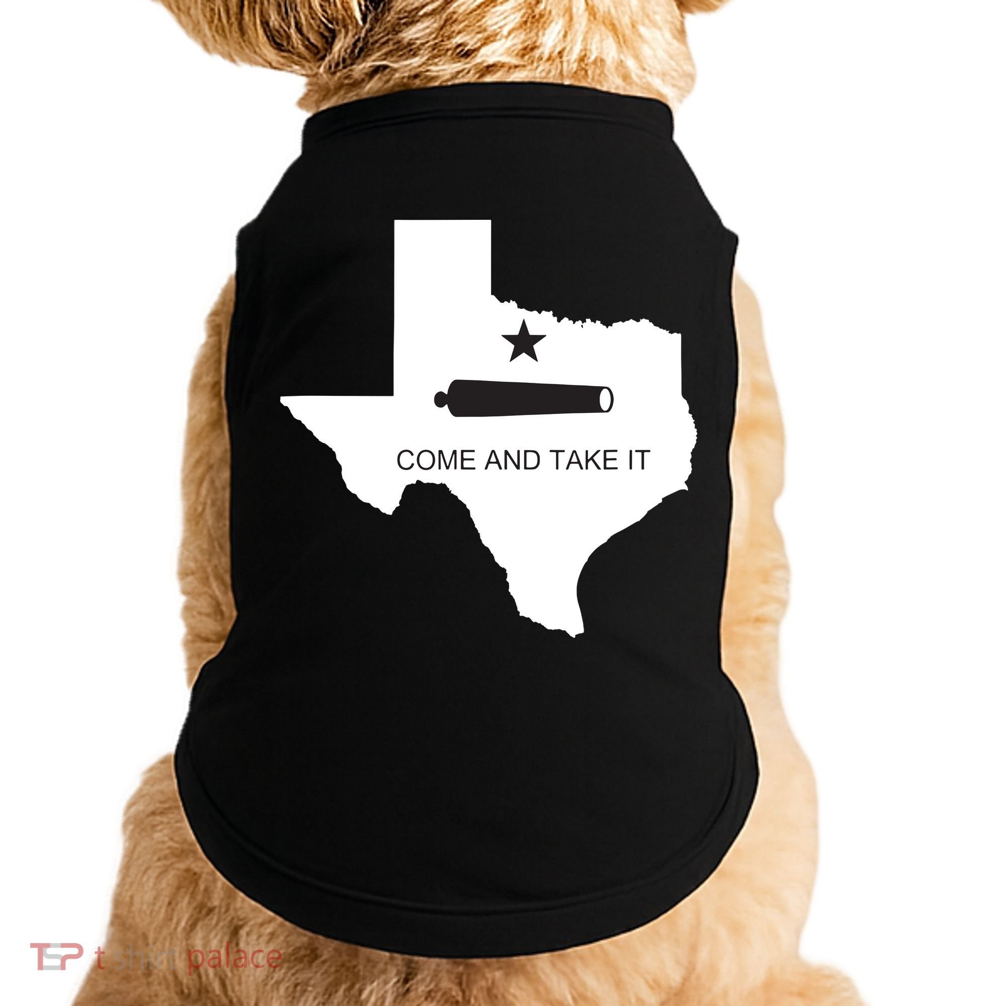 Texas Come And Take It Flag Canon 1836 State Doggie Tank