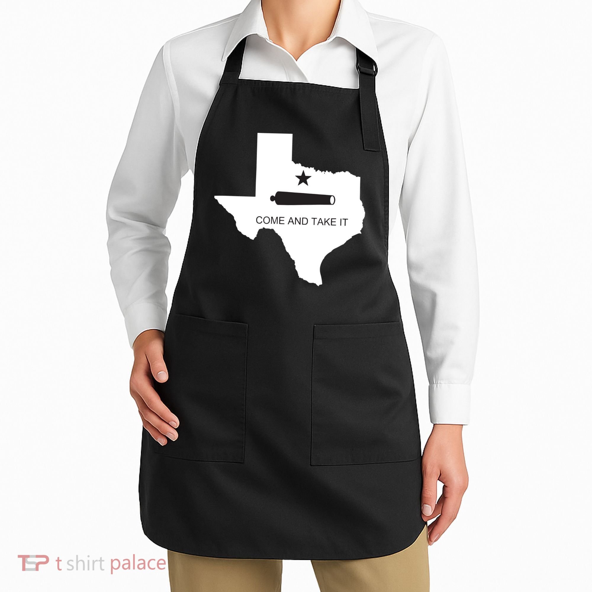 Texas Come And Take It Flag Canon 1836 State Apron