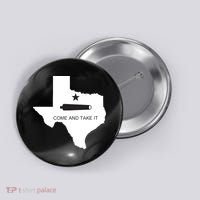 Texas Come And Take It Flag Canon 1836 State Button thumb 0