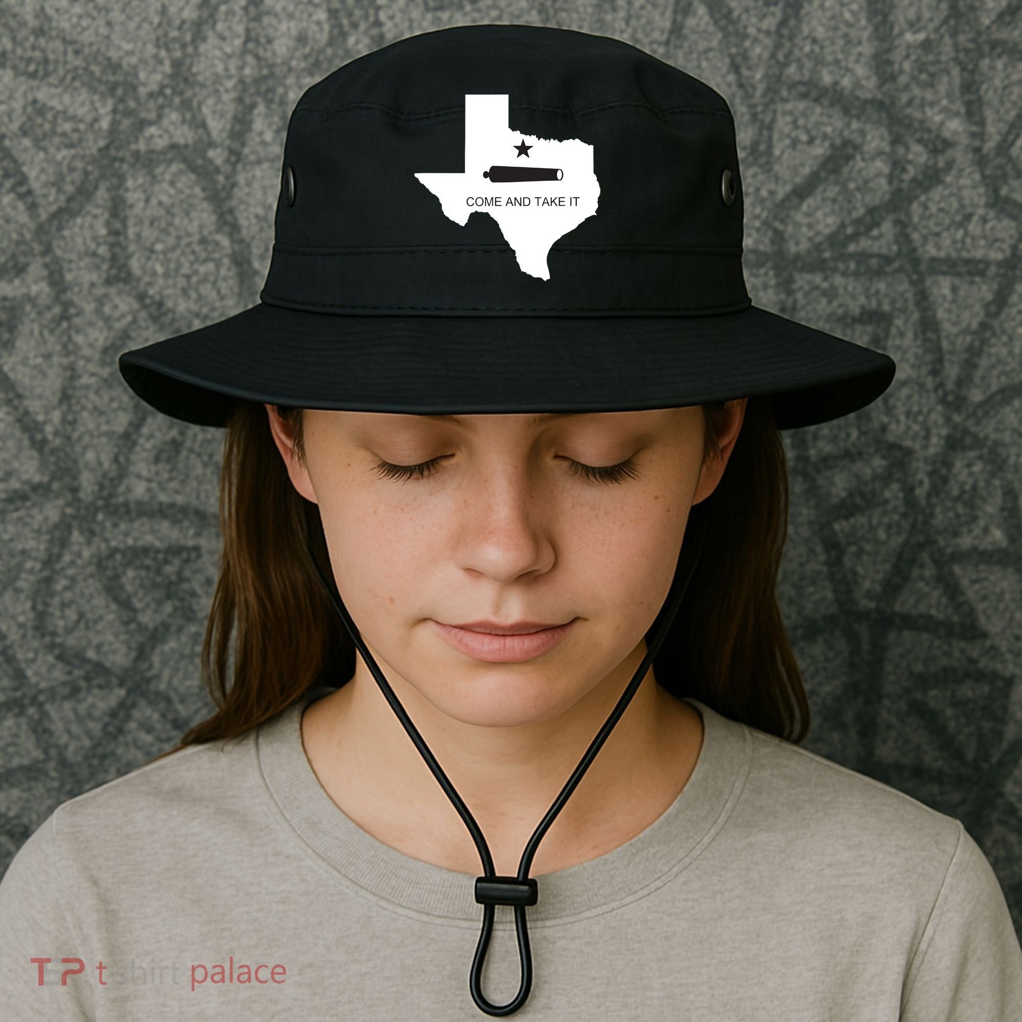 Texas Come And Take It Flag Canon 1836 State Bucket Hat
