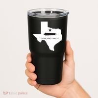 Texas Come And Take It Flag Canon 1836 State Tumbler thumb 2