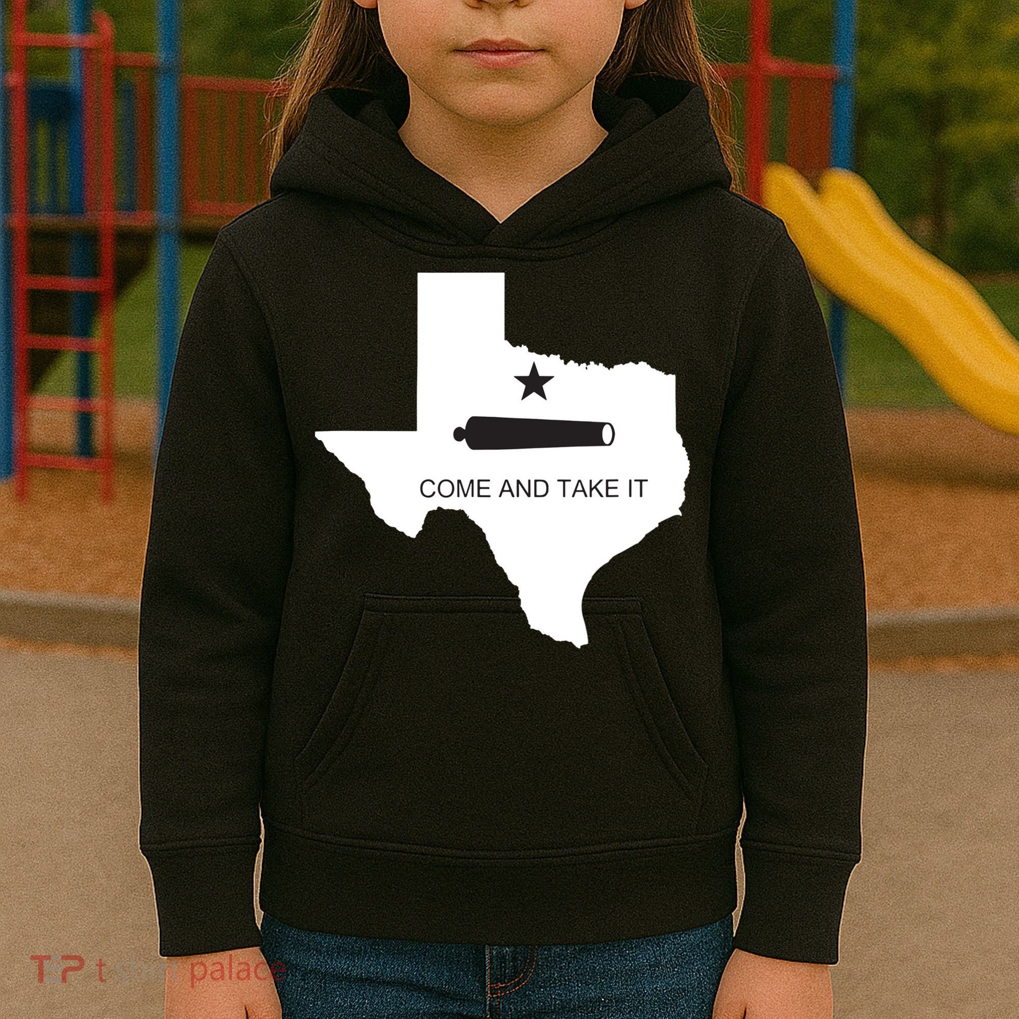 Texas Come And Take It Flag Canon 1836 State Kids Hoodie