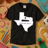 Texas Come And Take It Flag Canon 1836 State Kids T-Shirt thumb 3