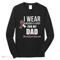 Throat Cancer Awareness Ribbon For My Dad Long Sleeve Shirt thumb 0