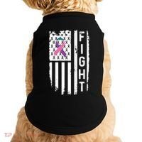Thyroid Cancer American Flag Awareness Gift Doggie Tank thumb 0