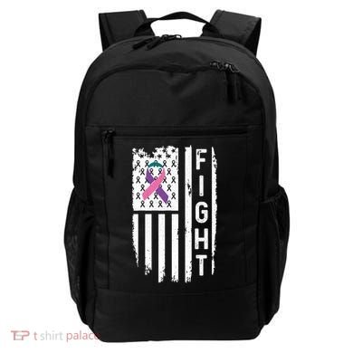 Thyroid Cancer American Flag Awareness Gift Backpack
