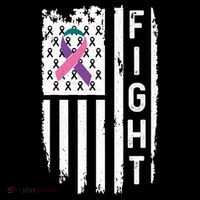 Thyroid Cancer American Flag Awareness Gift Women's Hoodie thumb 2