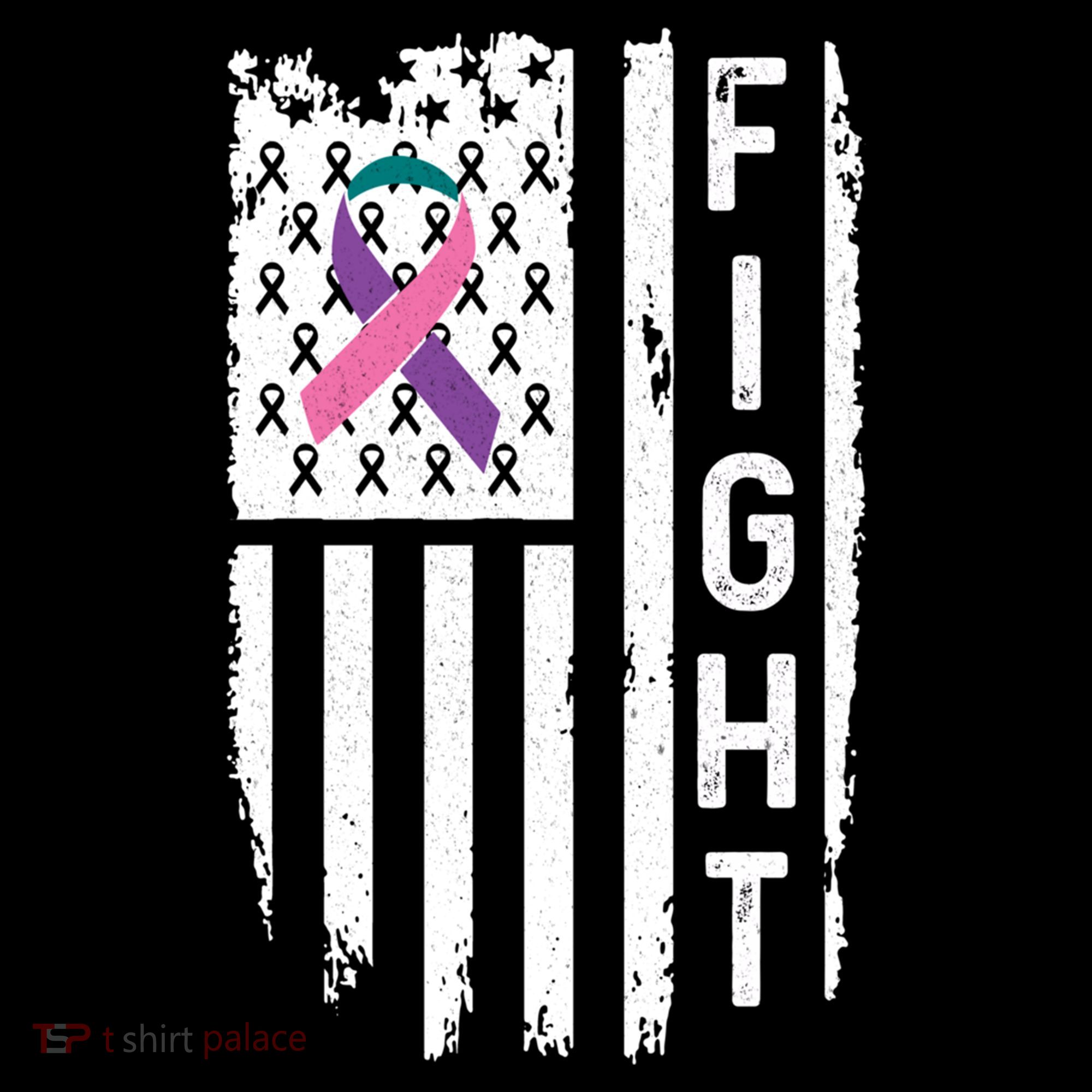 Thyroid Cancer American Flag Awareness Gift Women's Hoodie
