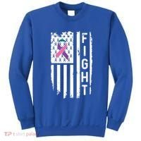 Thyroid Cancer American Flag Awareness Gift Sweatshirt thumb 0