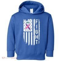 Thyroid Cancer American Flag Awareness Gift Toddler Hoodie thumb 0