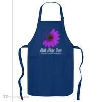 Thyroid Cancer Awareness Faith Hope Love Purple Ribbon Gift Apron thumb 0