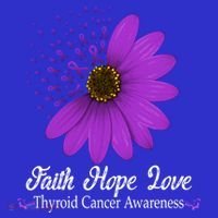 Thyroid Cancer Awareness Faith Hope Love Purple Ribbon Gift Women's Tank Top thumb 5