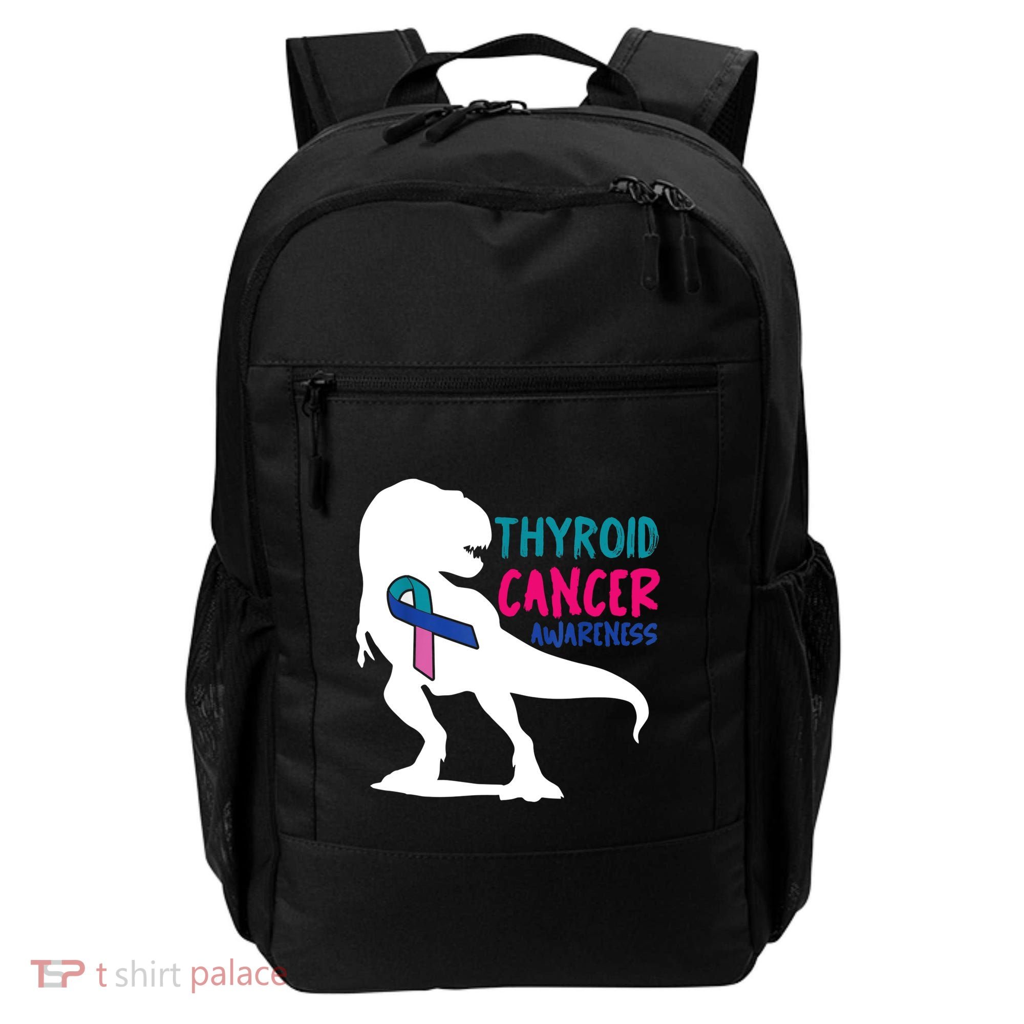 Thyroid Cancer Awareness Cool Tgiftrex Warrior Survivor Fighter Cool Gift Backpack