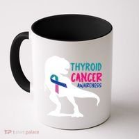 Thyroid Cancer Awareness Cool Tgiftrex Warrior Survivor Fighter Cool Gift Coffee Mug thumb 0