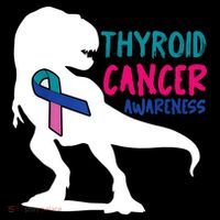 Thyroid Cancer Awareness Cool Tgiftrex Warrior Survivor Fighter Cool Gift Ornament thumb 1