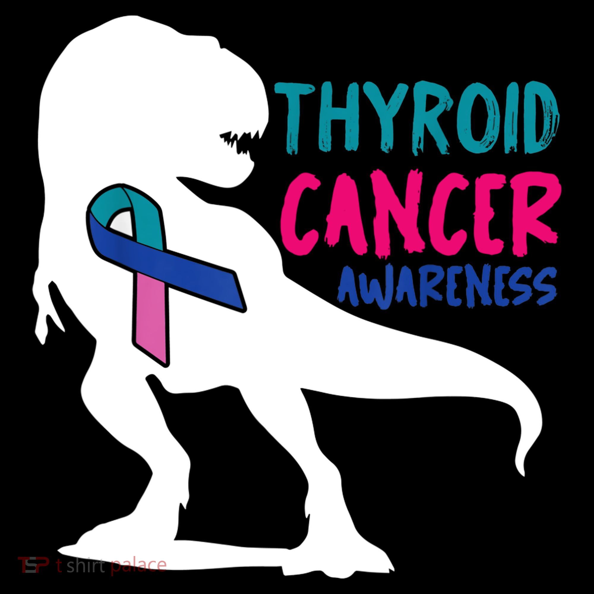 Thyroid Cancer Awareness Cool Tgiftrex Warrior Survivor Fighter Cool Gift Ornament