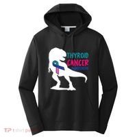 Thyroid Cancer Awareness Cool Tgiftrex Warrior Survivor Fighter Cool Gift Performance Fleece Hoodie thumb 0
