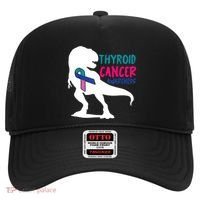 Thyroid Cancer Awareness Cool Tgiftrex Warrior Survivor Fighter Cool Gift Hat thumb 0