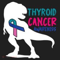 Thyroid Cancer Awareness Cool Tgiftrex Warrior Survivor Fighter Cool Gift Hat thumb 2