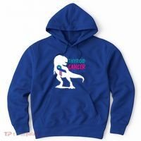 Thyroid Cancer Awareness Cool Tgiftrex Warrior Survivor Fighter Cool Gift Hoodie thumb 0