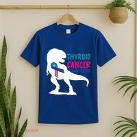 Thyroid Cancer Awareness Cool Tgiftrex Warrior Survivor Fighter Cool Gift T-Shirt thumb 2
