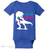 Thyroid Cancer Awareness Cool Tgiftrex Warrior Survivor Fighter Cool Gift Baby Bodysuit thumb 0