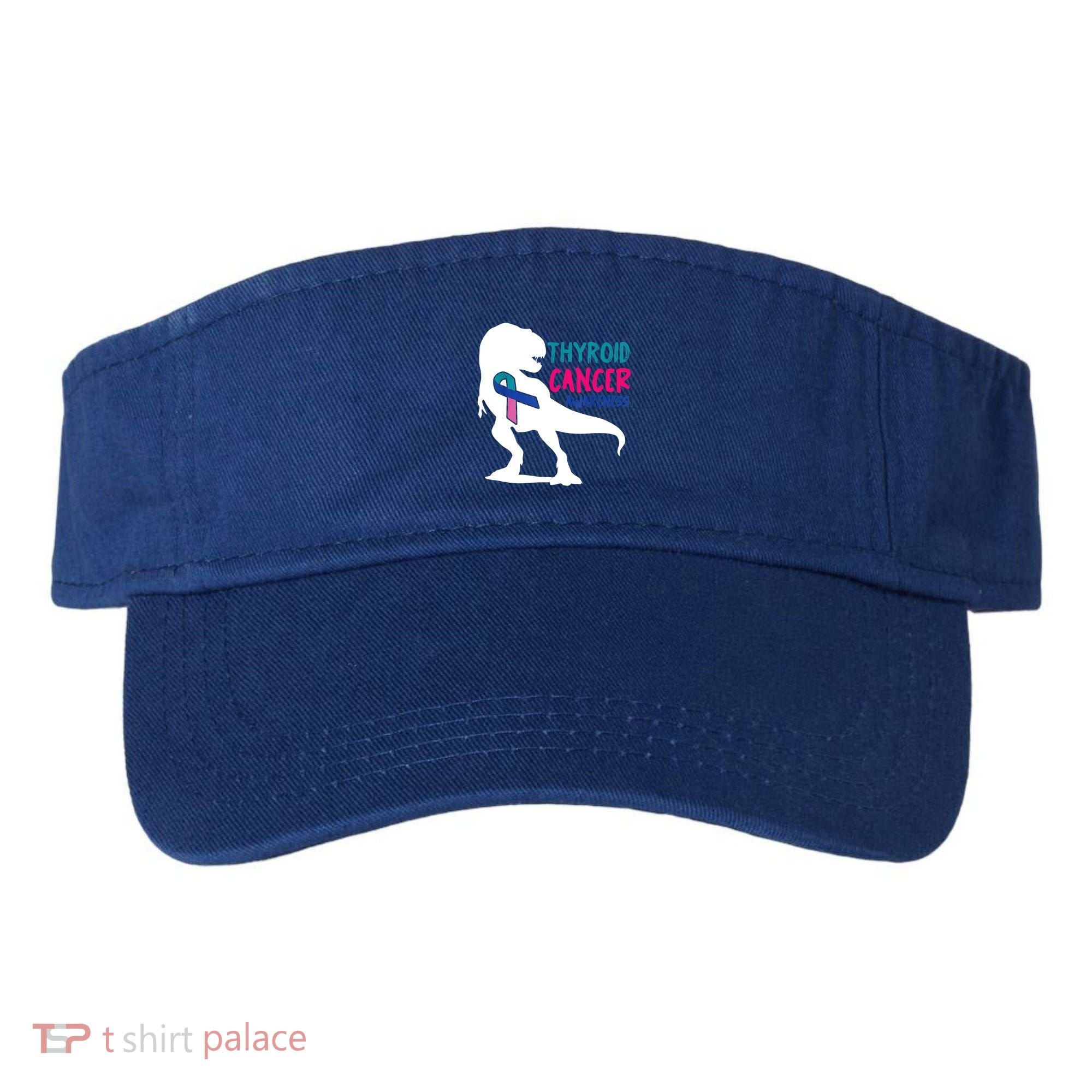 Thyroid Cancer Awareness Cool Tgiftrex Warrior Survivor Fighter Cool Gift Visor