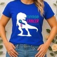 Thyroid Cancer Awareness Cool Tgiftrex Warrior Survivor Fighter Cool Gift Women's T-Shirt thumb 2