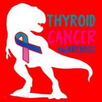 Thyroid Cancer Awareness Cool Tgiftrex Warrior Survivor Fighter Cool Gift Santa Hat thumb 1