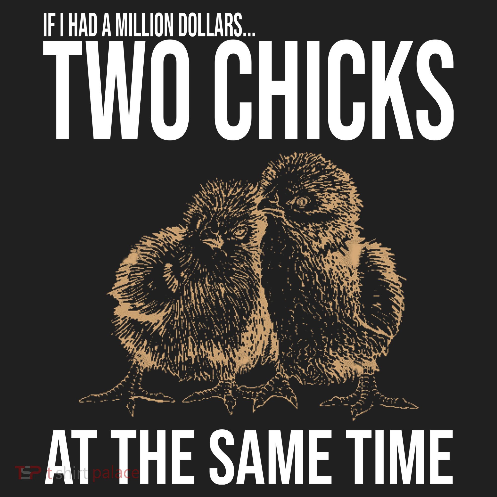 Two Chicks At The Same Time Funny Women's Sweatshirt