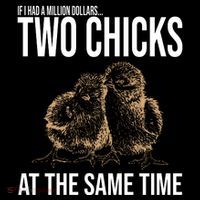 Two Chicks At The Same Time Funny Toddler Hoodie thumb 2