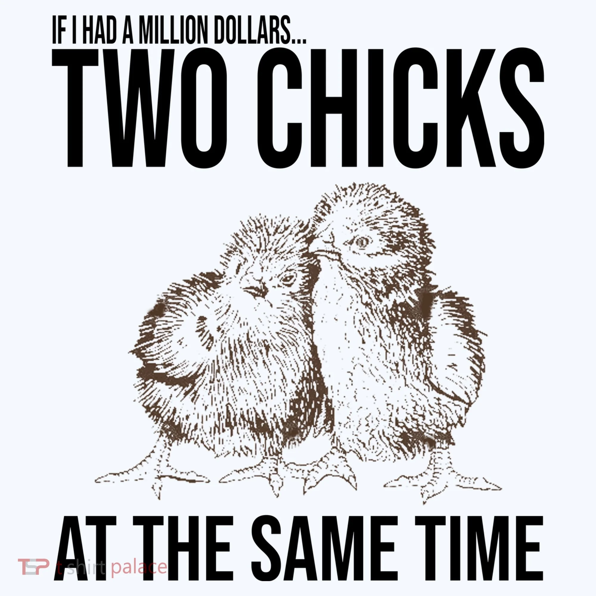 Two Chicks At The Same Time Funny Tumbler