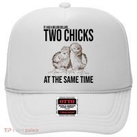 Two Chicks At The Same Time Funny Hat thumb 0