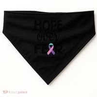 Thyroid Cancer Awareness Thyroid Cancer Warrior Gift USA-Made Doggie Bandana thumb 0