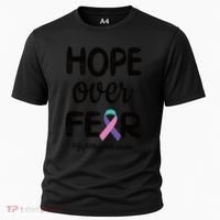 Thyroid Cancer Awareness Thyroid Cancer Warrior Gift Cooling Performance Crew T-Shirt thumb 0