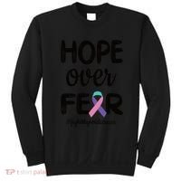 Thyroid Cancer Awareness Thyroid Cancer Warrior Gift Sweatshirt thumb 0