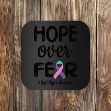 Thyroid Cancer Awareness Thyroid Cancer Warrior Gift Coaster