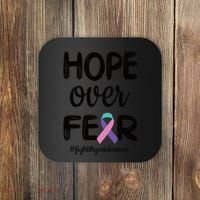 Thyroid Cancer Awareness Thyroid Cancer Warrior Gift Coaster thumb 0