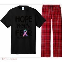 Thyroid Cancer Awareness Thyroid Cancer Warrior Gift Pajama Set thumb 0