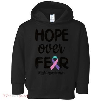 Thyroid Cancer Awareness Thyroid Cancer Warrior Gift Toddler Hoodie