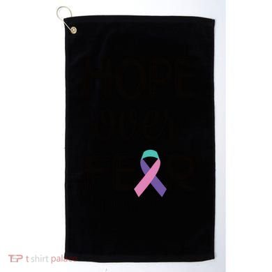 Thyroid Cancer Awareness Thyroid Cancer Warrior Gift Golf Towel