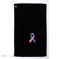 Thyroid Cancer Awareness Thyroid Cancer Warrior Gift Golf Towel thumb 0