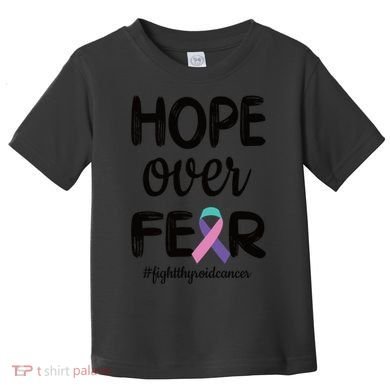 Thyroid Cancer Awareness Thyroid Cancer Warrior Gift Toddler T-Shirt