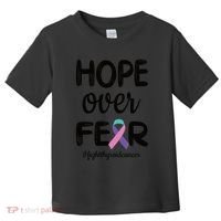 Thyroid Cancer Awareness Thyroid Cancer Warrior Gift Toddler T-Shirt thumb 0