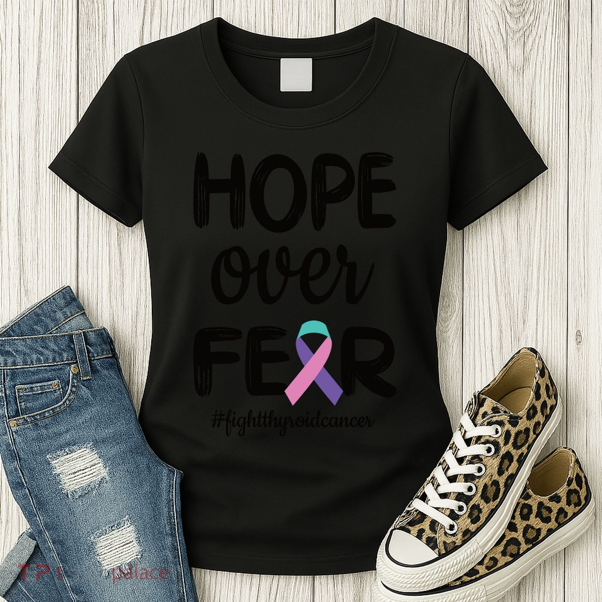 Thyroid Cancer Awareness Thyroid Cancer Warrior Gift Women's T-Shirt