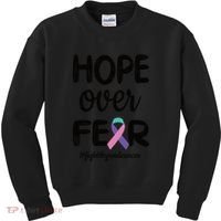 Thyroid Cancer Awareness Thyroid Cancer Warrior Gift Kids Sweatshirt thumb 0